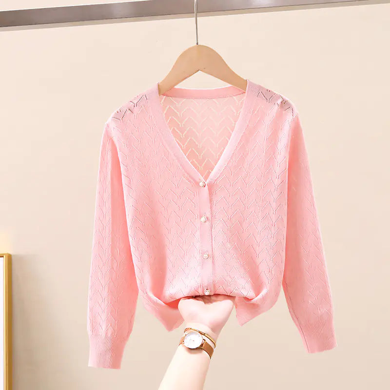 Kids' UV Protection Knit Cardigan