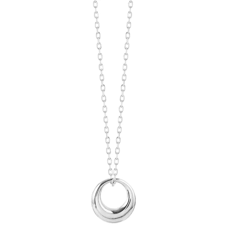 Elegant 925 Sterling Silver Geometric Necklace