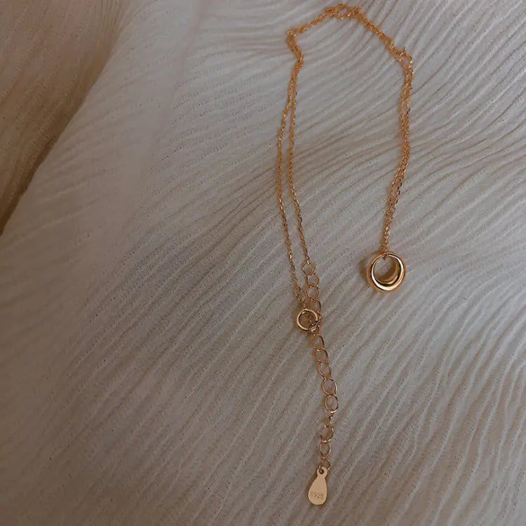 Elegant 925 Sterling Silver Geometric Necklace