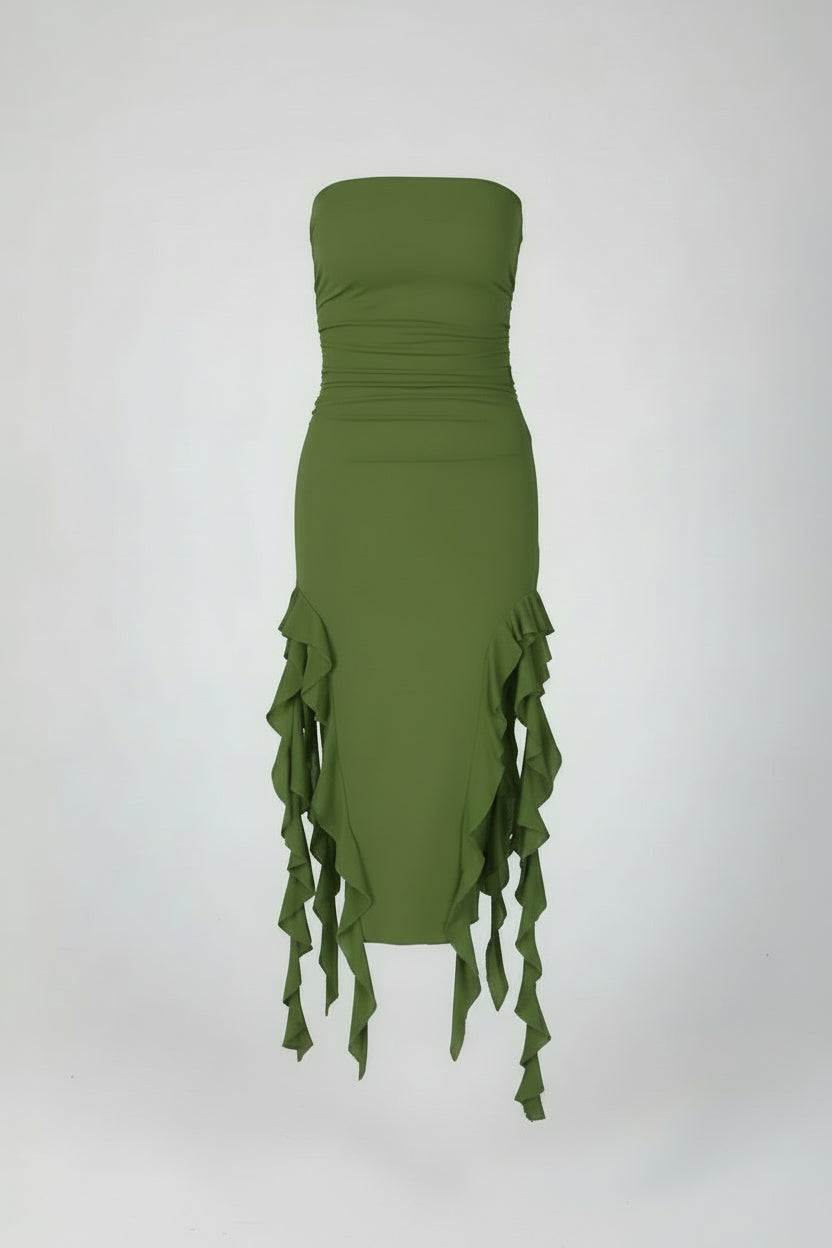 Split Maxi Bodycon Dress