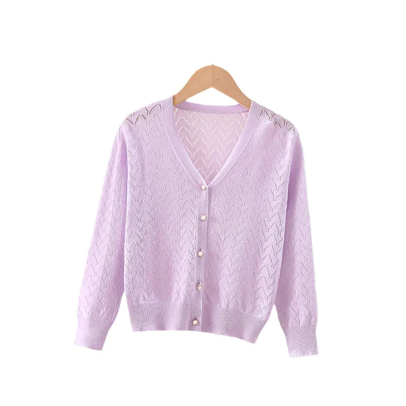 Kids' UV Protection Knit Cardigan