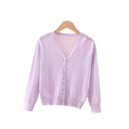 Kids' UV Protection Knit Cardigan