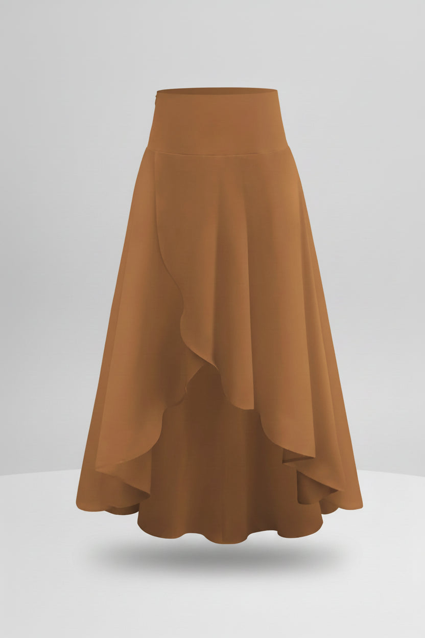 Women’s Chic Ruffle Asymmetrical Skirt