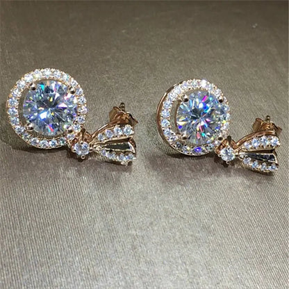 Elegant Heart-Shaped Zirconia Earrings