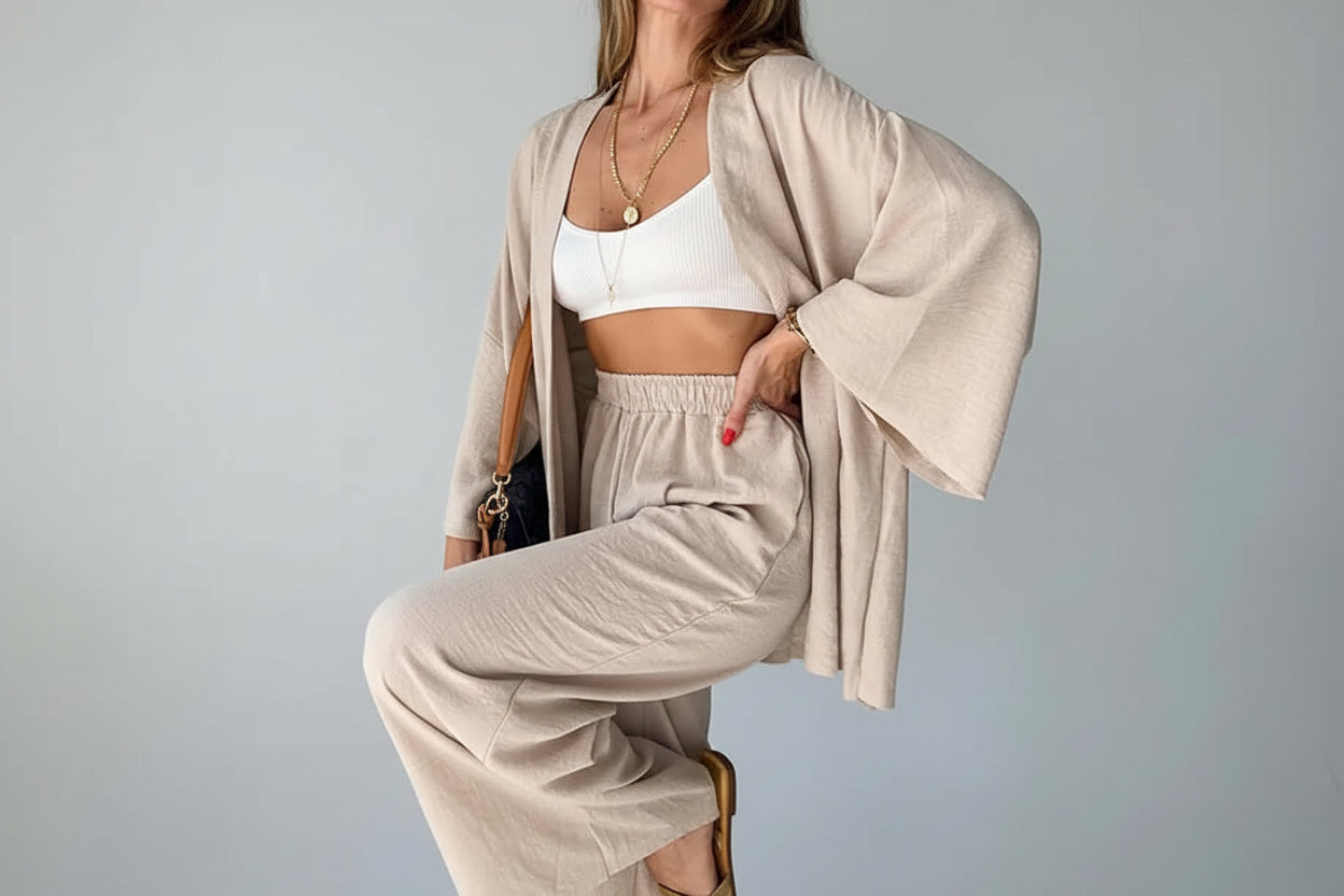 Chic Cotton-Linen Outfit Set