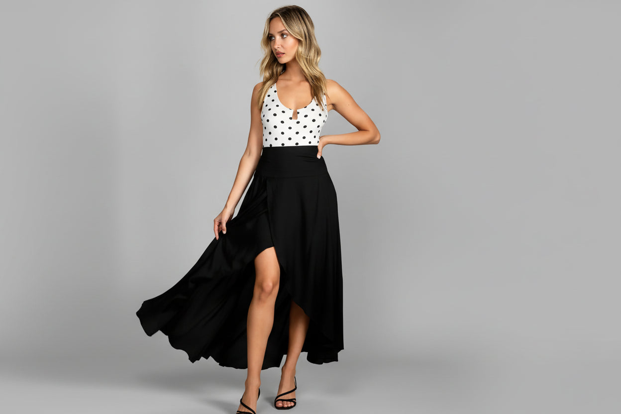 Women’s Chic Ruffle Asymmetrical Skirt