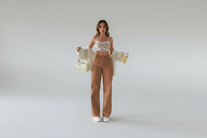 Chic Wide Leg Slim Jeans for Women