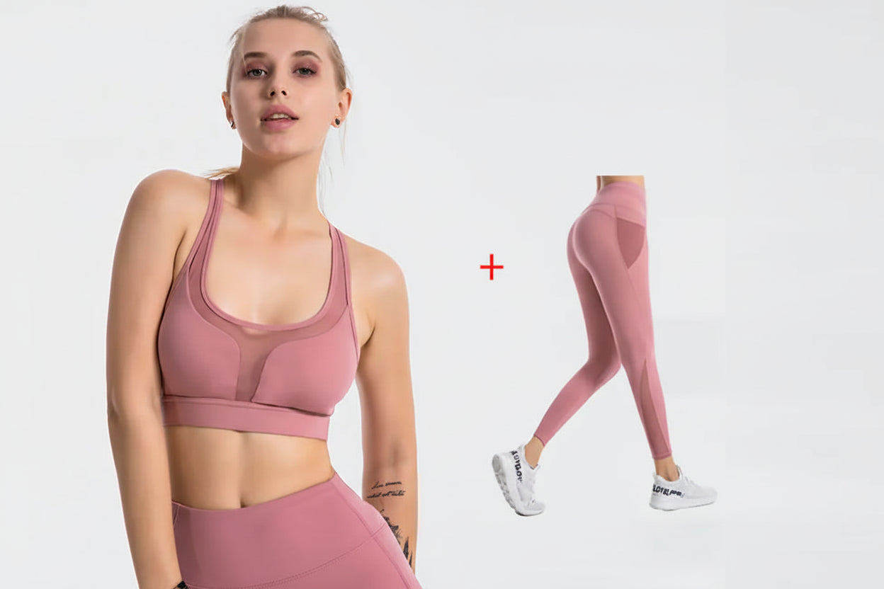 Women’s Chic Mesh Workout Set