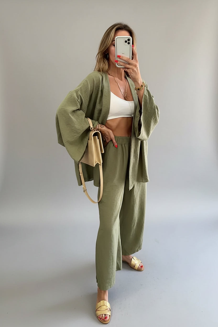 Chic Cotton-Linen Outfit Set