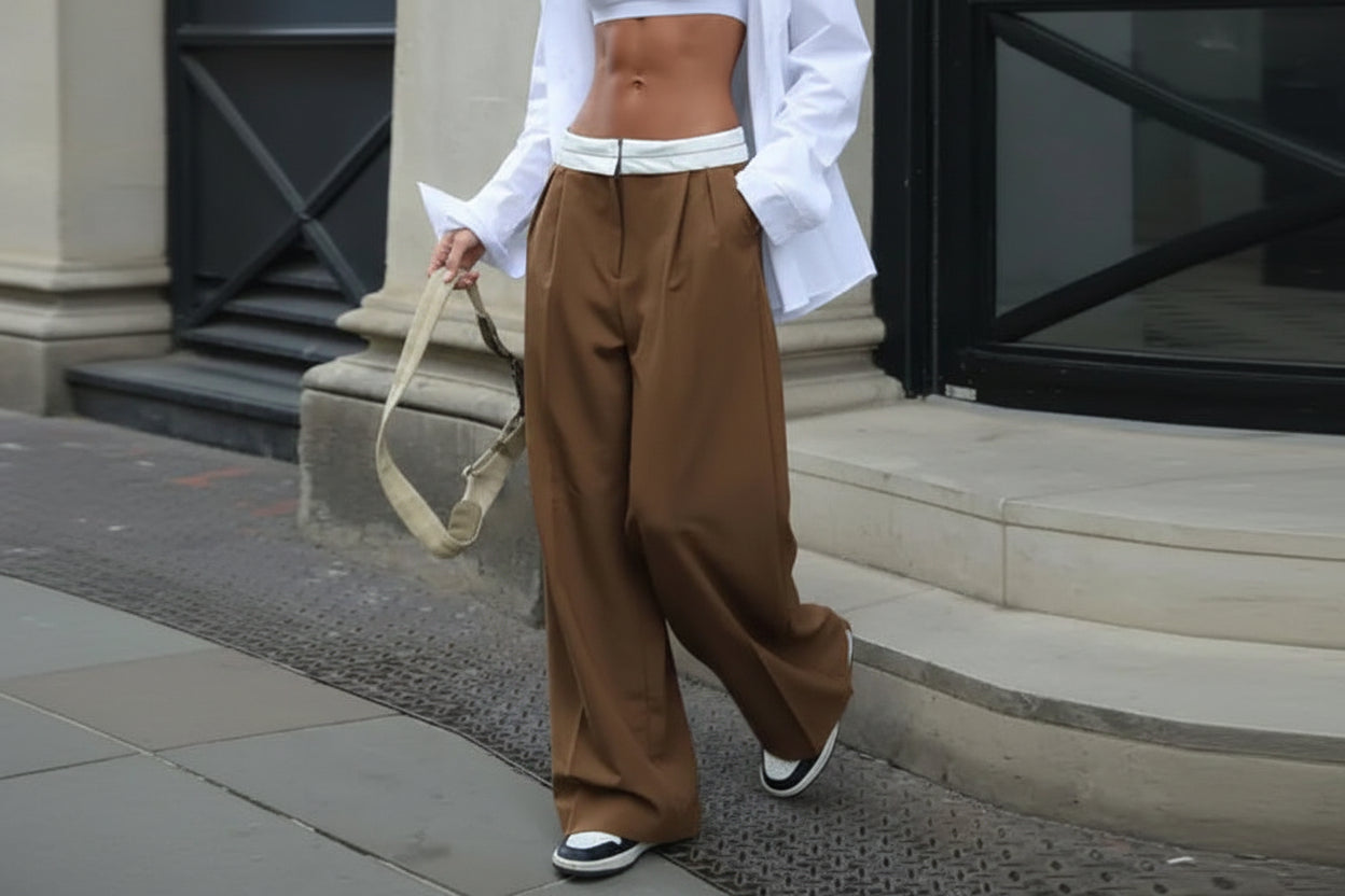 Vintage Chic Women's Casual Pants