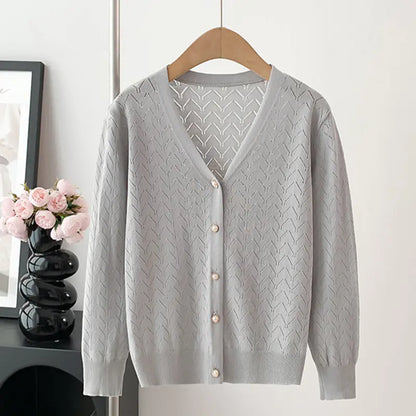 Kids' UV Protection Knit Cardigan